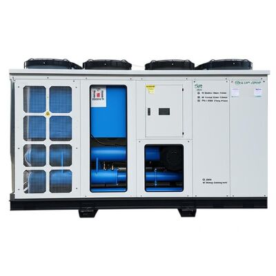 Cooling Capacity 10 to 500 Tons Air Cooled Water Chiller 380V 3Ph 50Hz Power Supply 0.75KW Pump Power Energy Cooling Unit